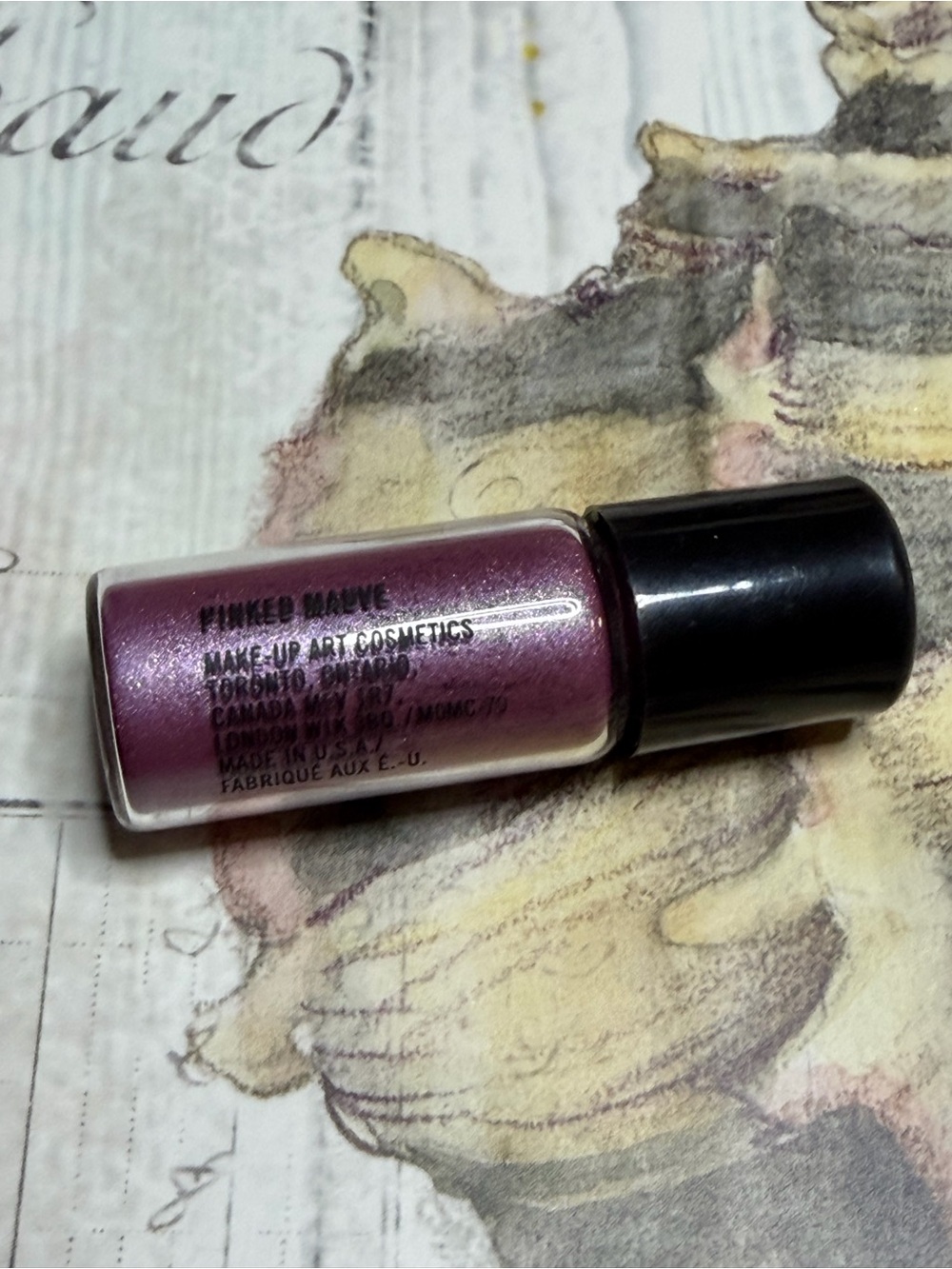 MAC COSMETICS NEW PINKED MAUVE Pigment Loose Powder 2.5G VIAL NEW Eye Shadow HTF